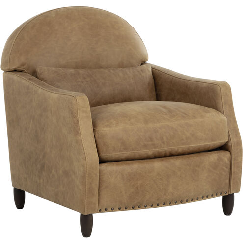 Cynthia Camel Leather Lounge Chair